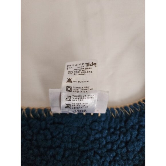 Genuine Girl Kids Sleeveless Outerwear Fleece Embroidered Vest Blue Size S(7) - Picture 7 of 10